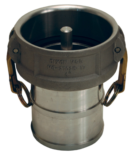 4" Aluminum Vapor Recovery Coupler w/Probe x Hose Shank