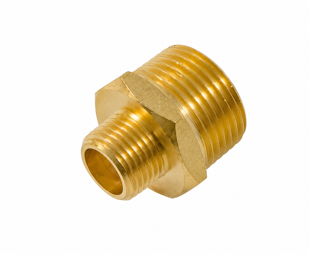 RPB Safety 1" x 1/2" Brass Reducing Nipple