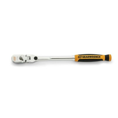 GearWrench 1/4 Inch Drive 120XP Dual Material Handle Locking Flex Head Ratchet 9 Inch