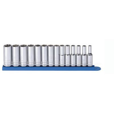 GearWrench 14 Piece 3/8 Inch Drive 6 Point Deep Metric Socket Set