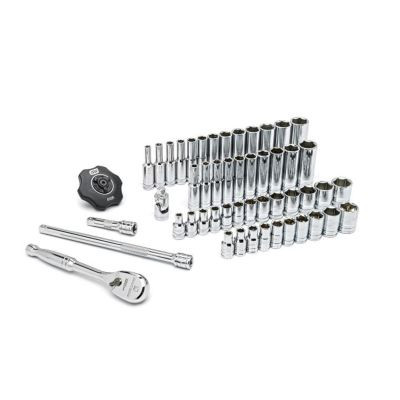 GearWrench 51 Piece 1/4 Inch Drive 6 Point 120XP Standard & Deep SAE/Metric Mechanics Tool Set