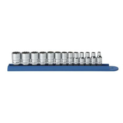 GearWrench 13 Piece 1/4 Inch Drive 12 Point Standard Metric Socket Set