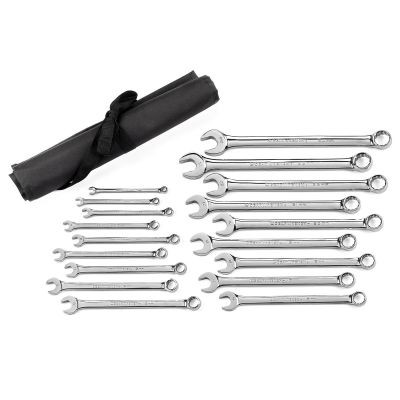 GearWrench 18 Piece 12 Point Long Pattern Combination Metric Wrench Set
