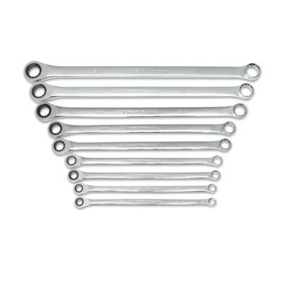 GearWrench 9 Piece 72-Tooth 12 Point XL GearBox Double Box Ratcheting SAE Wrench Set
