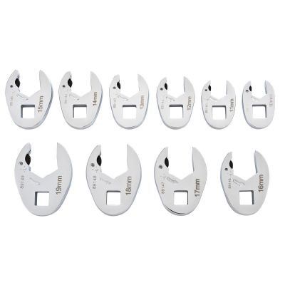 GearWrench 10 Piece 3/8 Drive Ratcheting Crowfoot Metric Wrench Set