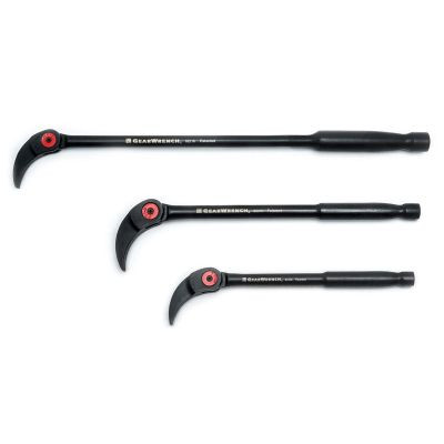 GearWrench 3 Piece Indexing Pry Bar Set 8 Inch, 10 Inch & 16 Inch