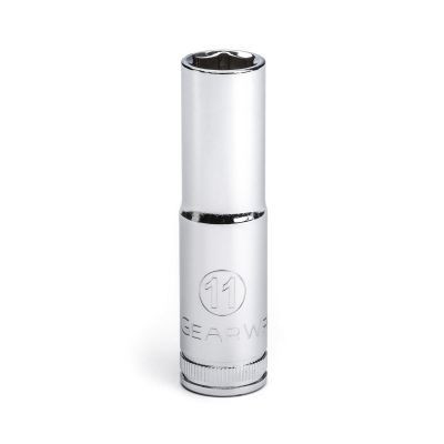 GearWrench 3/8 Inch Drive 6 Point Deep Metric Socket 11mm