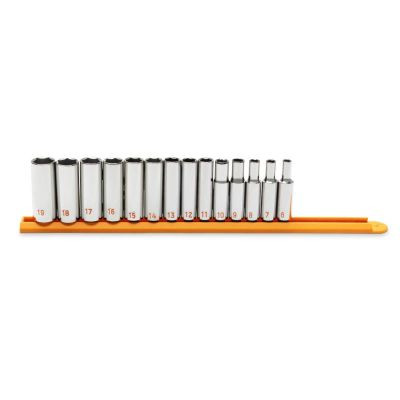 GEARWRENCH 14 Piece 3/8" Drive 6 Point Metric Hi-Viz Deep Socket Set