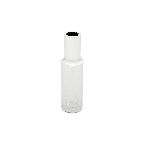 GearWrench 3/8 Inch Drive 12 Point Deep SAE Socket 5/16 Inch - 80510D