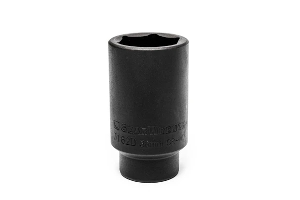 GearWrench 1/2 Inch Drive 6 Point Deep Axle Nut Socket GM 36mm - 3162D