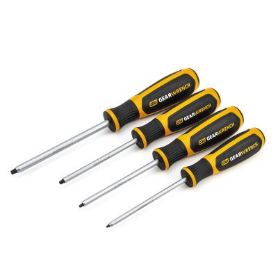 GearWrench 4 Piece Square Dual Material Screwdriver Set