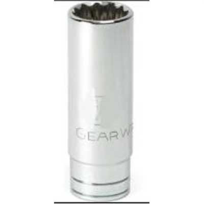 GearWrench 1/2 Inch Drive 12 Point Deep SAE Socket 11/16 Inch