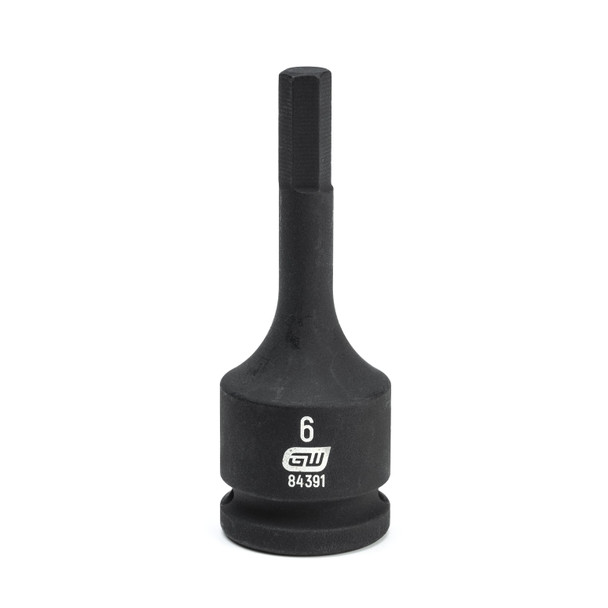 GearWrench 3/8 Inch Drive Hex Bit Impact Metric Socket 6mm - 84391