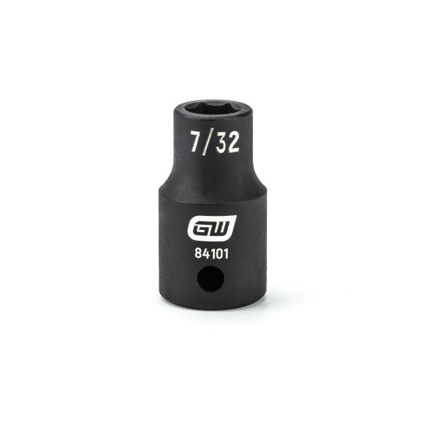 GearWrench 1/4 Inch Drive 6 Point Standard Impact SAE Socket 7/32 Inch - 84101