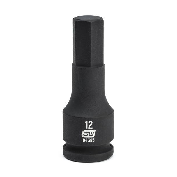 GearWrench 3/8 Inch Drive Hex Bit Impact Metric Socket 12mm - 84395