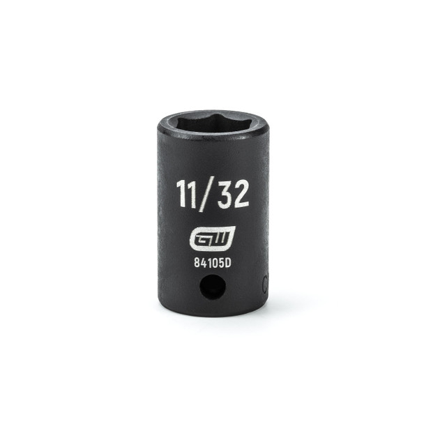 1/4" Drive 6 Point Standard Impact SAE Socket 11/32" - 84105D
