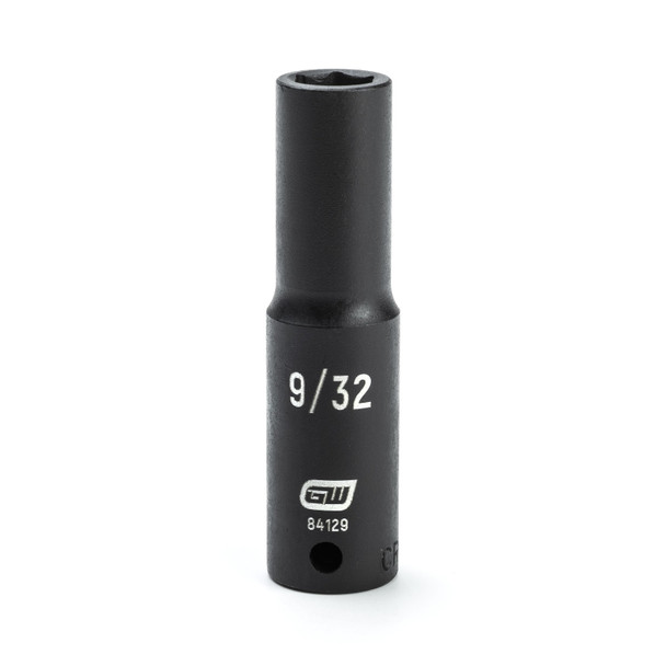 GearWrench 1/4 Inch Drive 6 Point Deep Impact SAE Socket 9/32 Inch - 84129