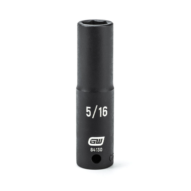 GearWrench 1/4 Inch Drive 6 Point Deep Impact SAE Socket 5/16 Inch - 84130