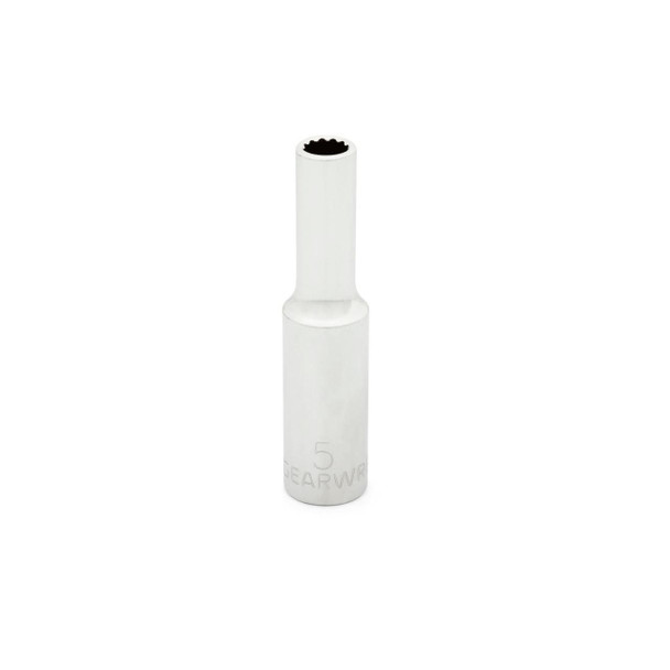 GearWrench 1/4 Inch Drive 12 Point Deep Metric Socket 5mm - 80231