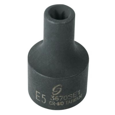 Sunex 3/8" Dr. External Star Impact Socket E5