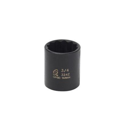 Sunex 3/8" Dr. 3/4" 12 Point Impact Socket