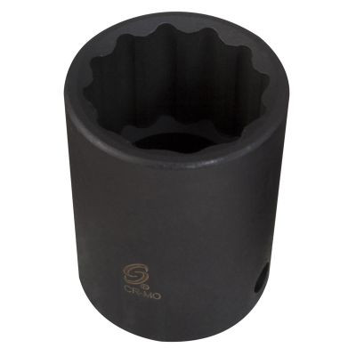 Sunex 1/2 in. Drive 12-Point Impact Socket, - SUN234ZM