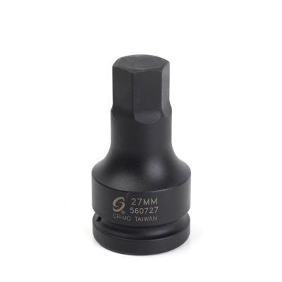 Sunex 1 in. Drive 27 mm Hex Drive Impact So