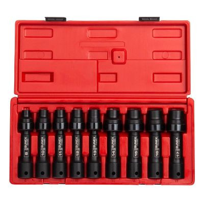 SUNEX 9-Piece 1/2 in. Drive 12-Point Metric