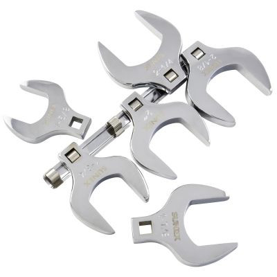 SUNEX 6 Pc 1/2" Dr Full Polish SAE Jumbo Crowfoot Wrench