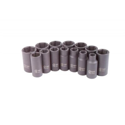 SUNEX 3/8" Dr. 21mm Semi-Deep Impact Socket