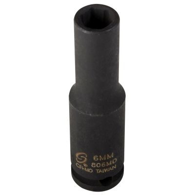 SUNEX 1/4 in. Drive 6-Point Deep Impact Soc - SUN806MD
