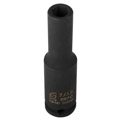 SUNEX SOCKET IMPACT 7/32 1/4IN. DRIVE DEEP 6 POINT