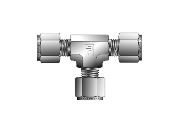 Parker CPI Stainless Steel Union Tee for Fractional Tube