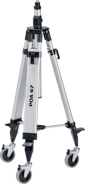 Tripods and leveling staffs for optical tools