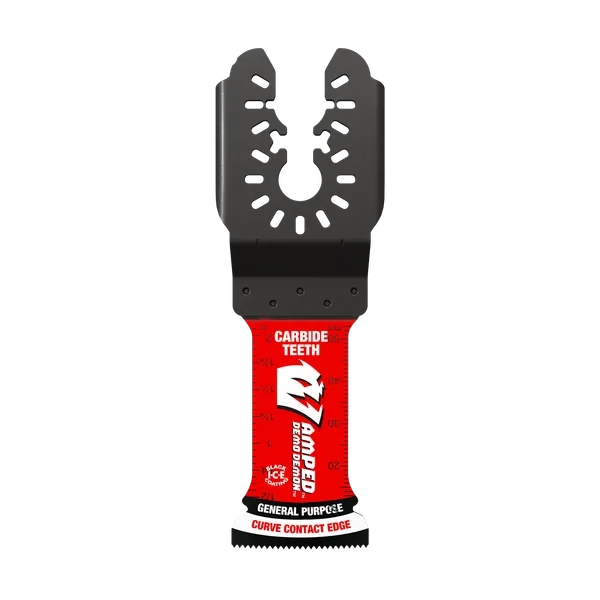 1-1/4"(w) x 2-1/8"(d) AMPED™ Demo Demon™ Universal Fit Carbide Teeth Oscillating Blade for General Purpose Cuts