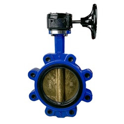 Midland Lug-Style Gear Handle Butterfly Valve Aluminum Bronze Disc EPDM Seat