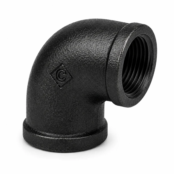 150# Black Malleable Iron 90 Elbow