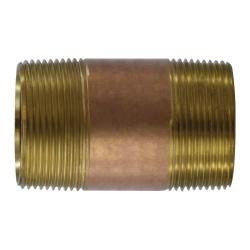 Midland 1-1/2" Red Brass Nipple