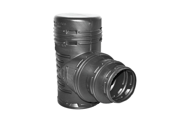 Normandy 6" x 4" HDPE Corrugated Blind Tee