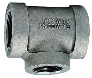 300# Extra Heavy Black Malleable Iron Reducing Tee