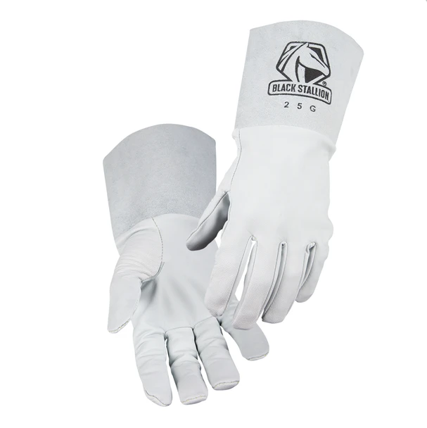 Black Stallion 25G Grain Goatskin TIG Welding Gloves