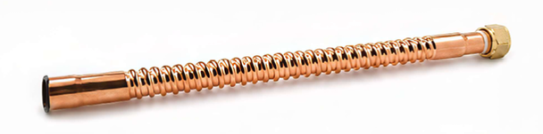 Copper Corrugated Water Heater Connector – 3/4" Sweat x 3/4" FIP