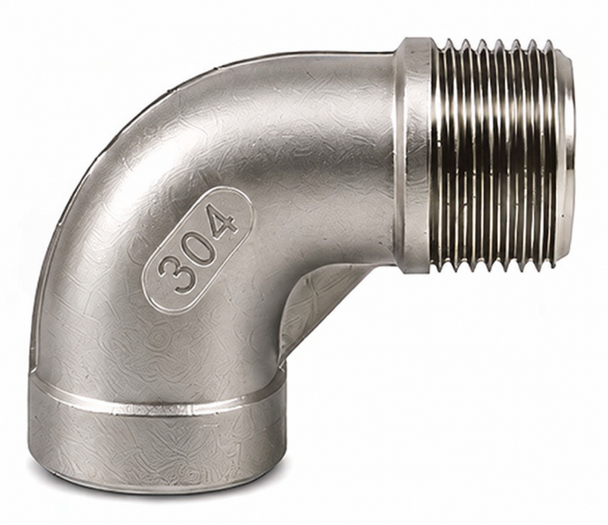 304 Stainless Steel 150# Threaded 90° Street Elbow - SP114