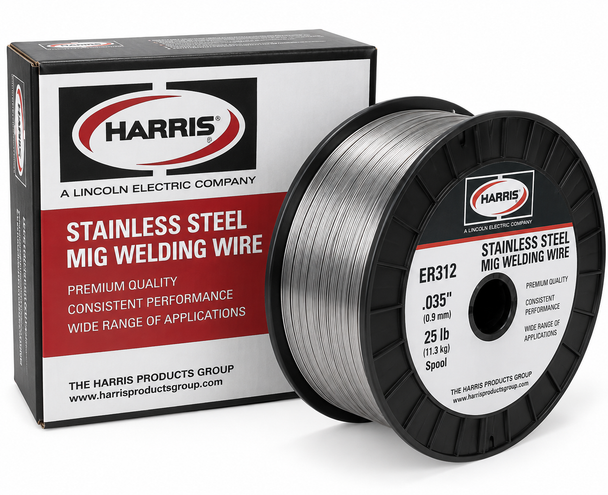Harris ER312 Stainless Steel MIG Welding Wire - .035" x 25 lb Spool