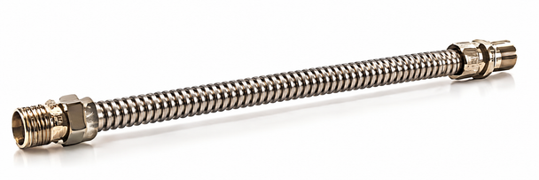 Charman 3/8" OD Uncoated Connector - 1/2" MIP x 1/2" MIP
