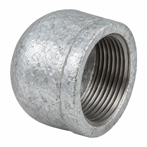 Representative galvanized steel round pipe cap product photo