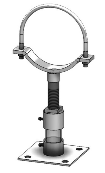 Fig. 429KTU Adjustable Pipe Saddle Support with U-Bolt Kit