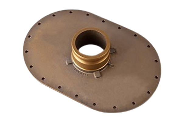 Manway Flange with 6" Male Cam Fitting Adapter