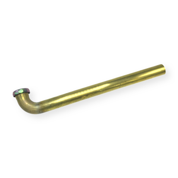 1 1/2″ X 18″ Rough Brass Slip Joint Waste Bend