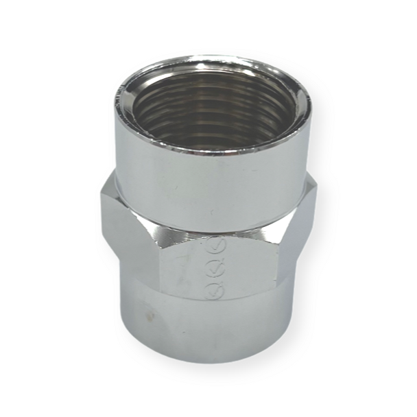 1/2″ Chrome-Plated Coupling (Lead-Free)